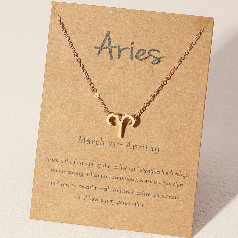 Wholesale Alloy Zodiac Necklace
